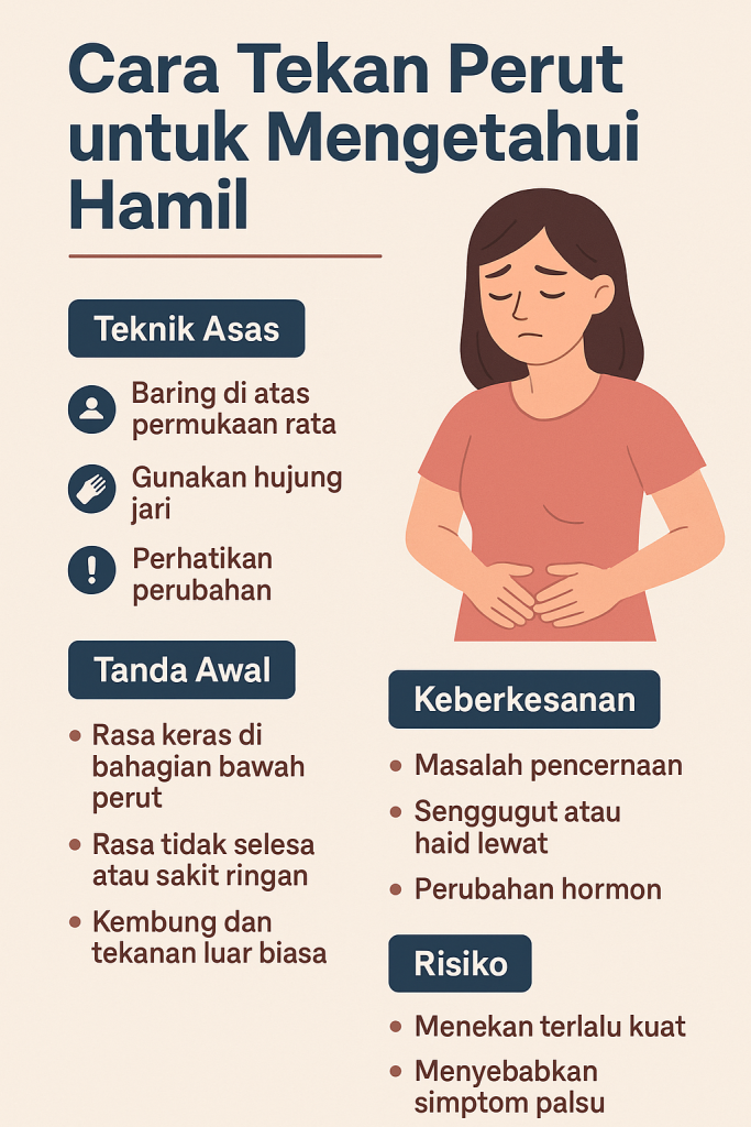 cara tekan perut untuk mengetahui hamil