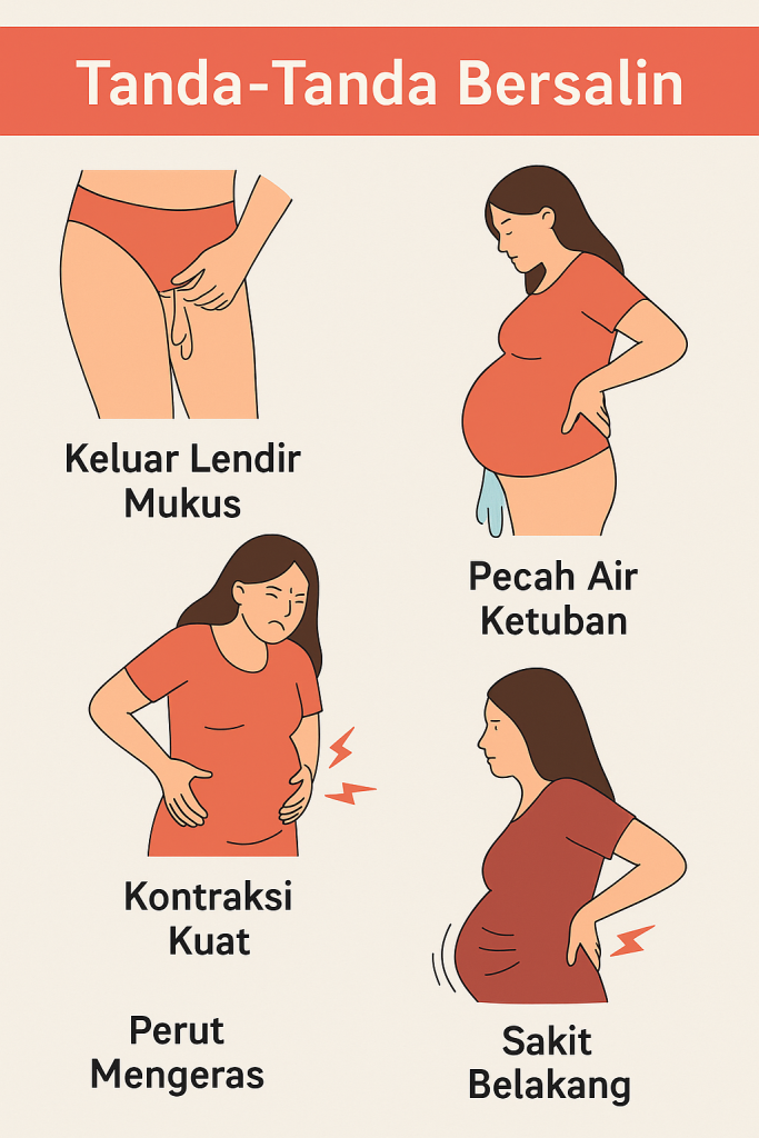 tanda bersalin semakin hampir