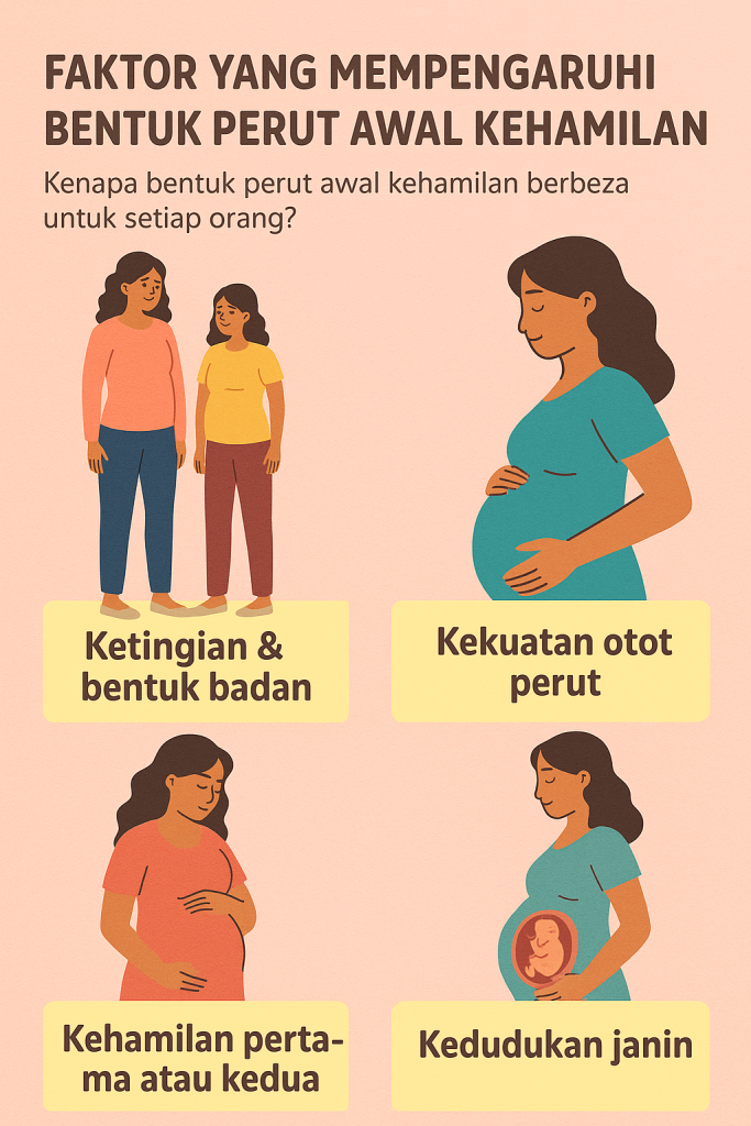 bentuk perut awal kehamilan