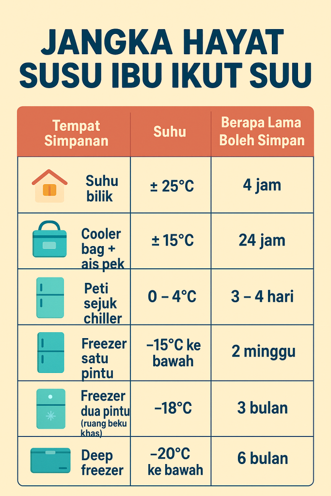 cara simpan susu ibu