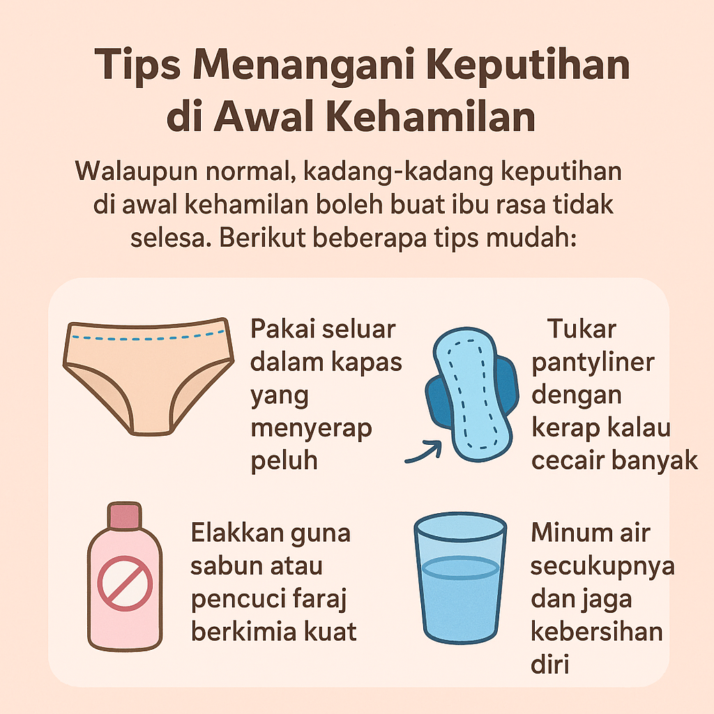 keputihan awal kehamilan