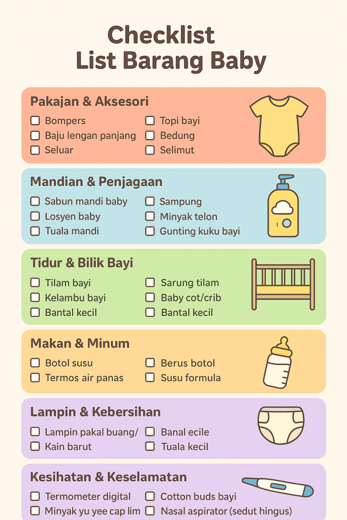 list barang baby
