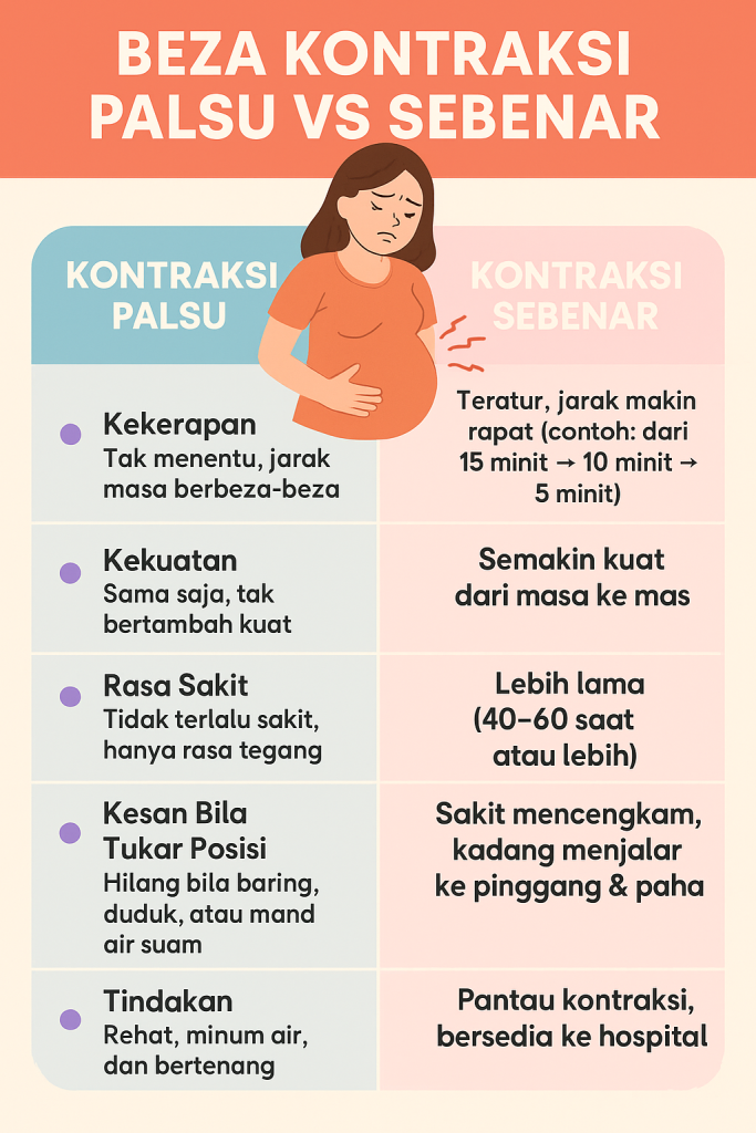 tanda tanda bersalin perut mengeras