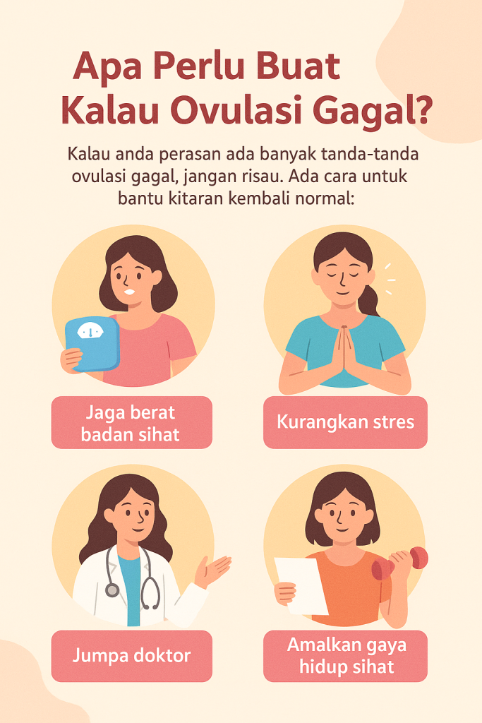 tanda-tanda ovulasi gagal