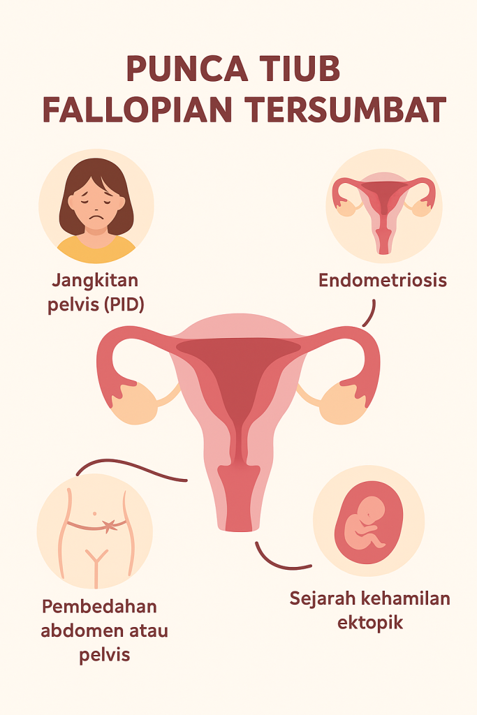 tanda tiub fallopio tersumbat