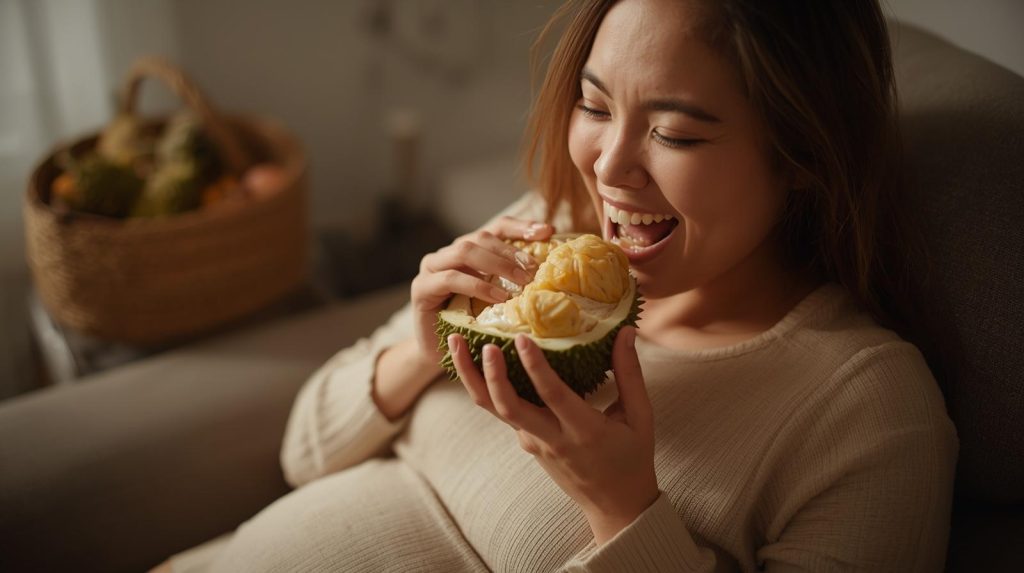 ibu mengandung makan durian
