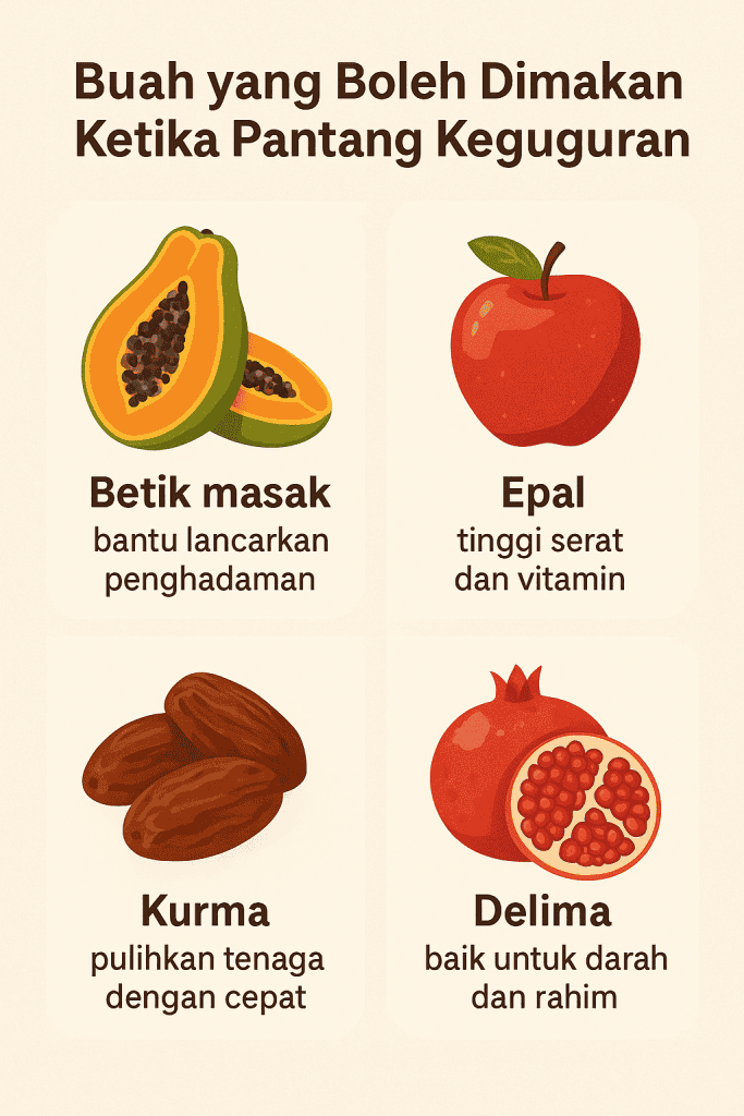 makanan dilarang semasa pantang keguguran