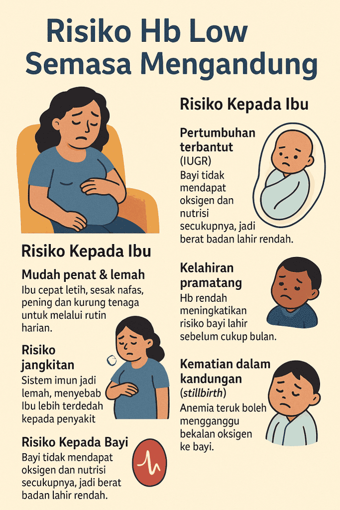 punca hb low semasa mengandung