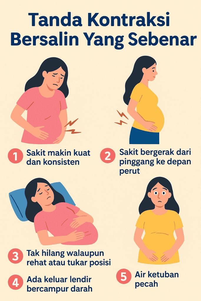 sakit contraction tapi tiada tanda