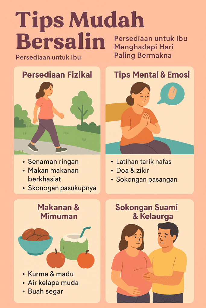tips mudah bersalin