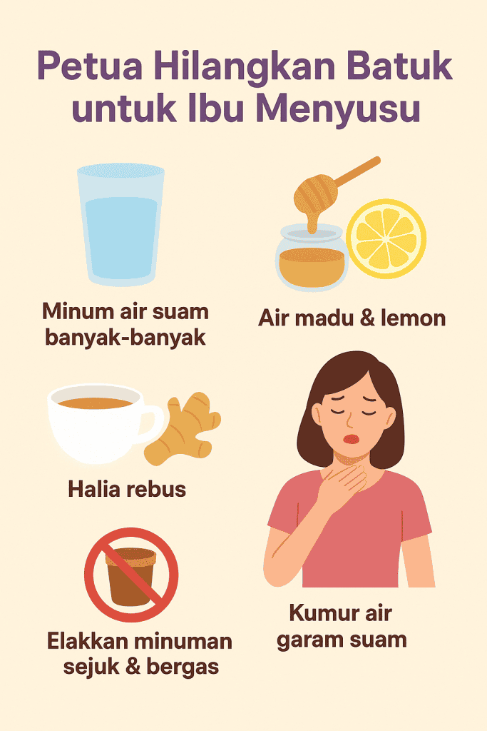 ubat batuk untuk ibu menyusu