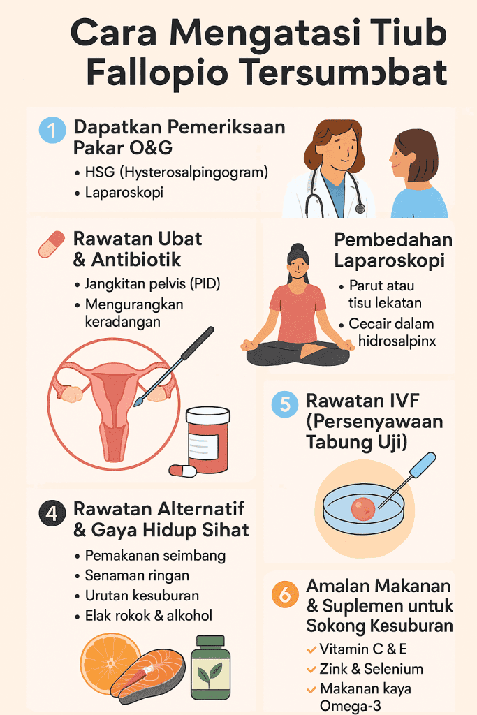 cara mengatasi tiub fallopio tersumbat