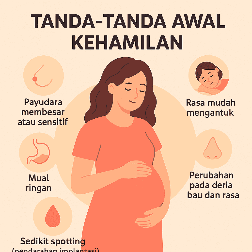 tanda-tanda hamil 1 minggu sebelum haid