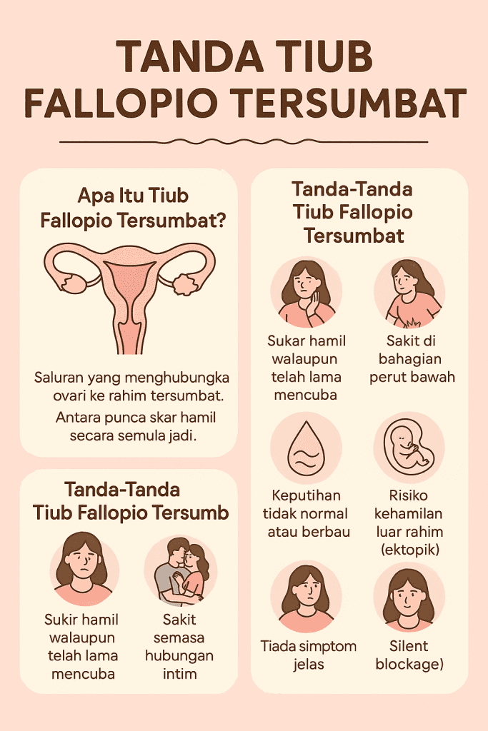 tanda tiub fallopio tersumbat